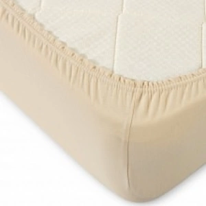 Простыня на резинке 90х200х20 Бежевый